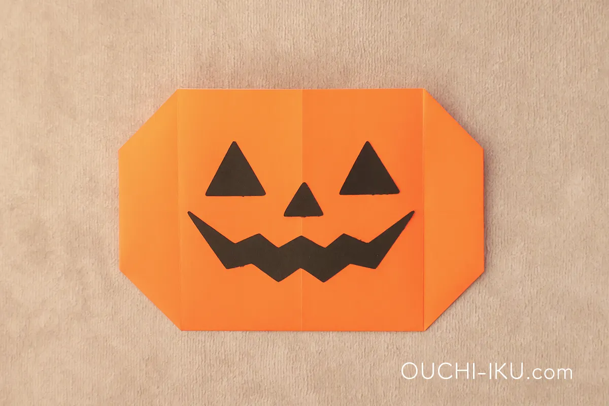 ハロウィン折り紙バッグの本体の作り方