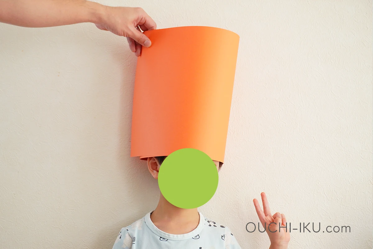 画用紙のハロウィン帽子の作り方2