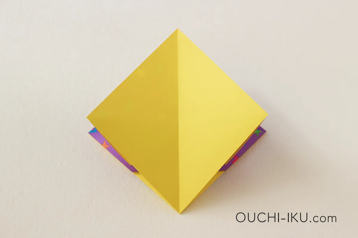 折り紙のカゴの作り方17