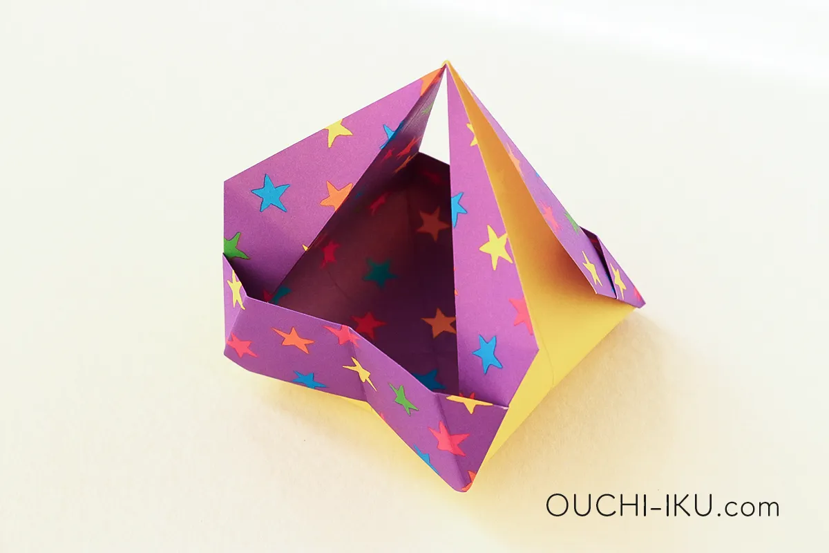 折り紙のカゴの作り方23