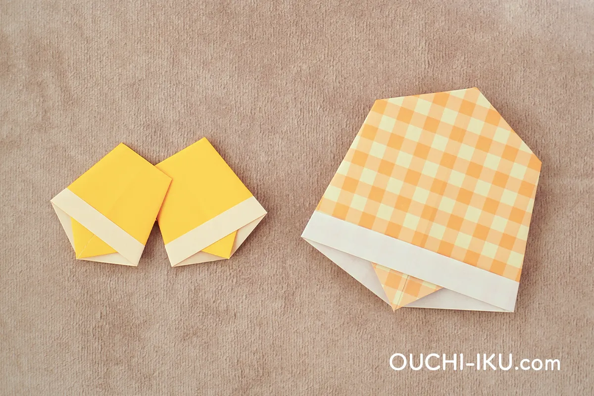 一番簡単!折り紙のクリスマスベルの作り方|リースに添えてかわいい飾り