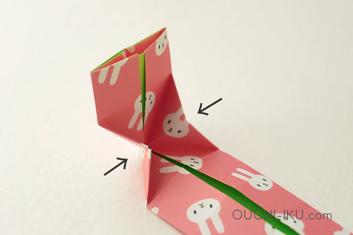 折り紙で作るキャンディボックスの作り方7