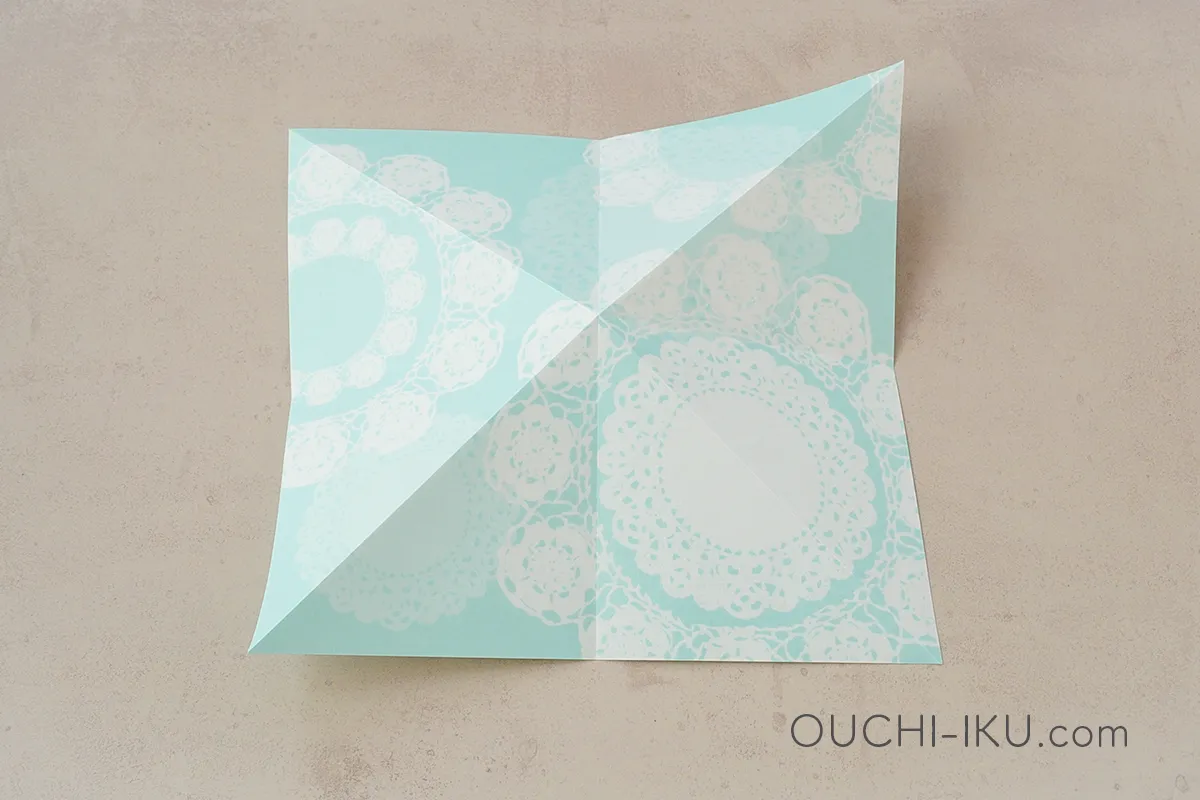 折り紙で作るダイヤモンドの作り方10