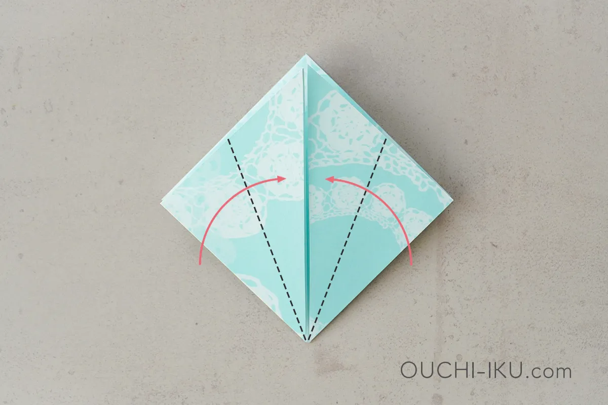 折り紙で作るダイヤモンドの作り方12