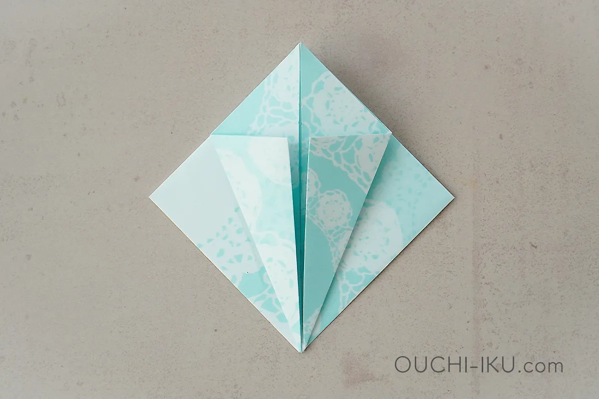 折り紙で作るダイヤモンドの作り方12