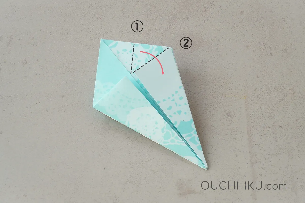 折り紙で作るダイヤモンドの作り方13