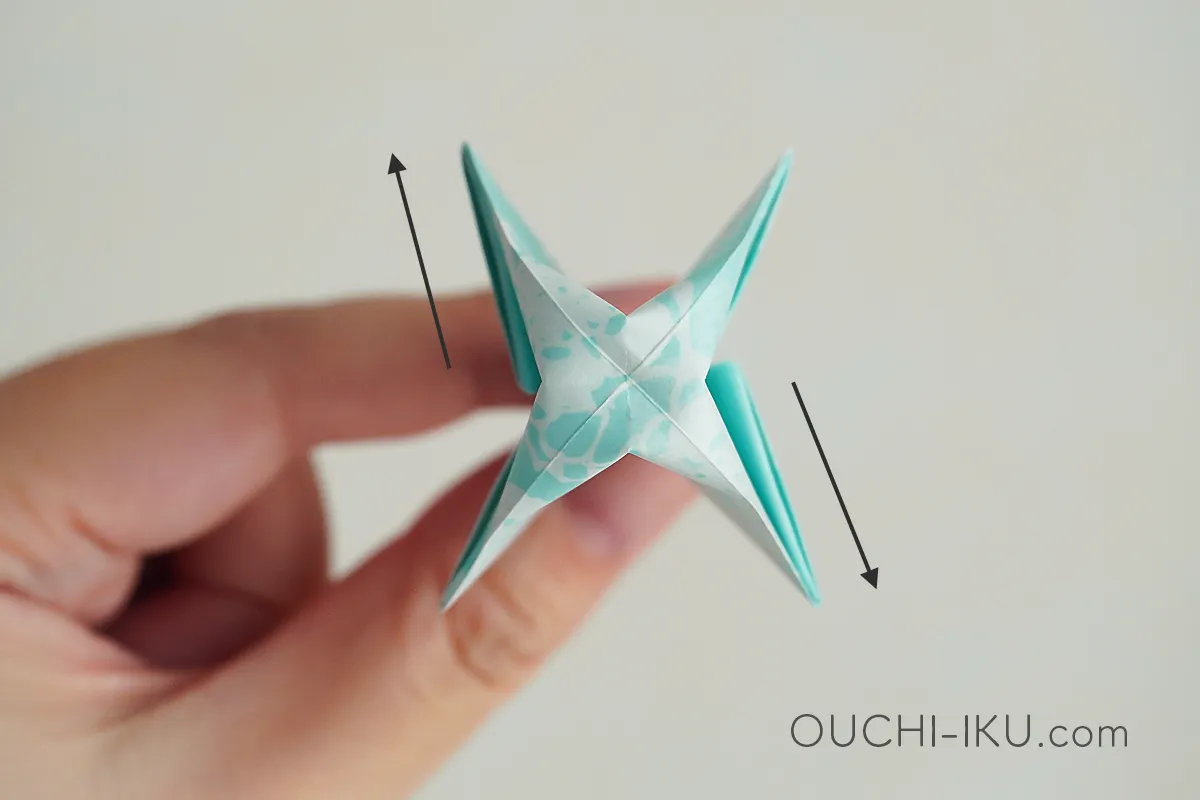 折り紙で作るダイヤモンドの作り方14