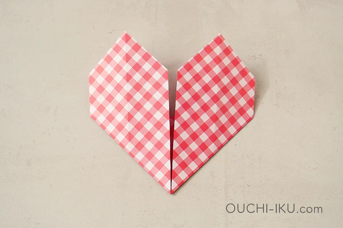 簡単な折り紙ハートの折り方7