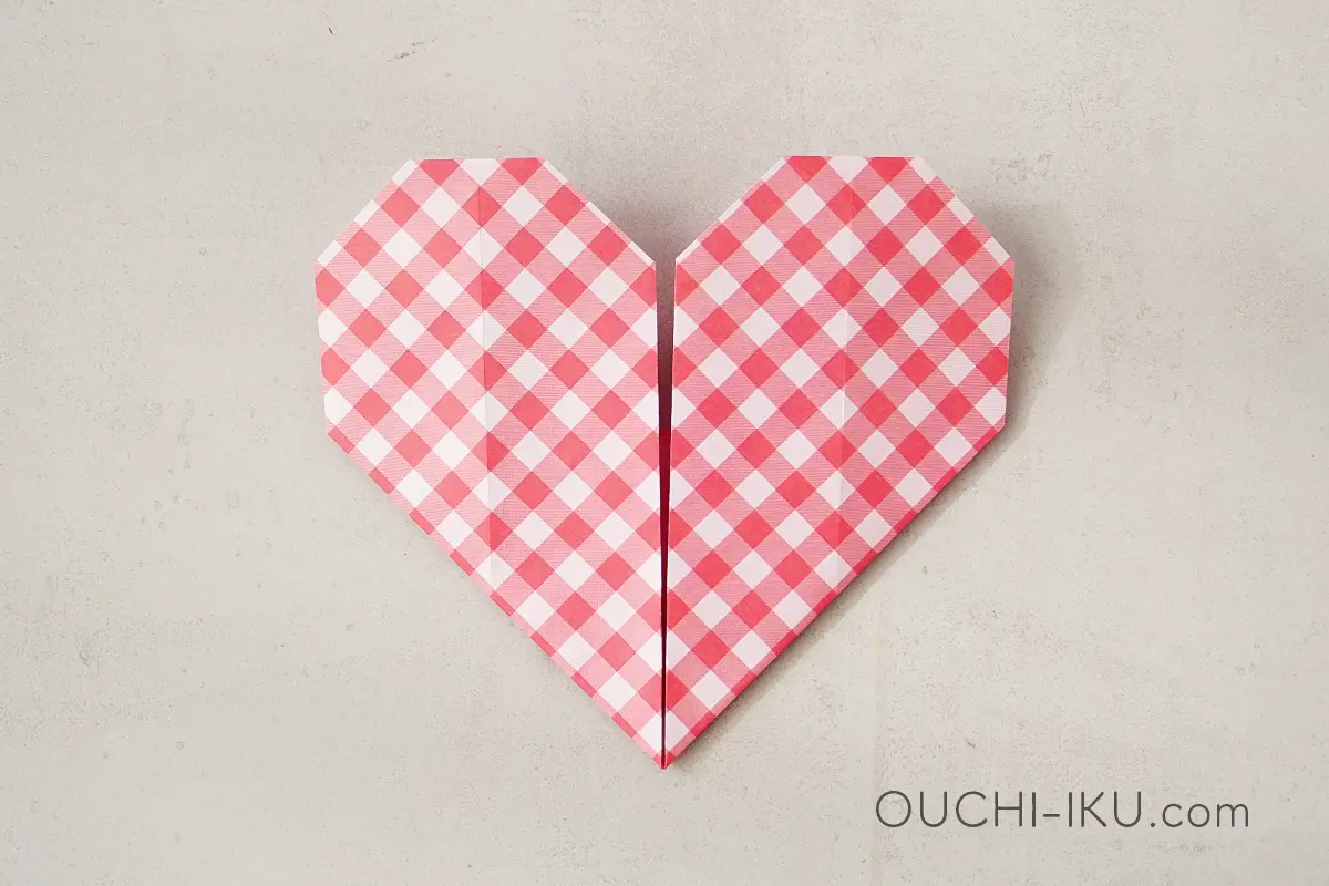 簡単な折り紙ハートの折り方