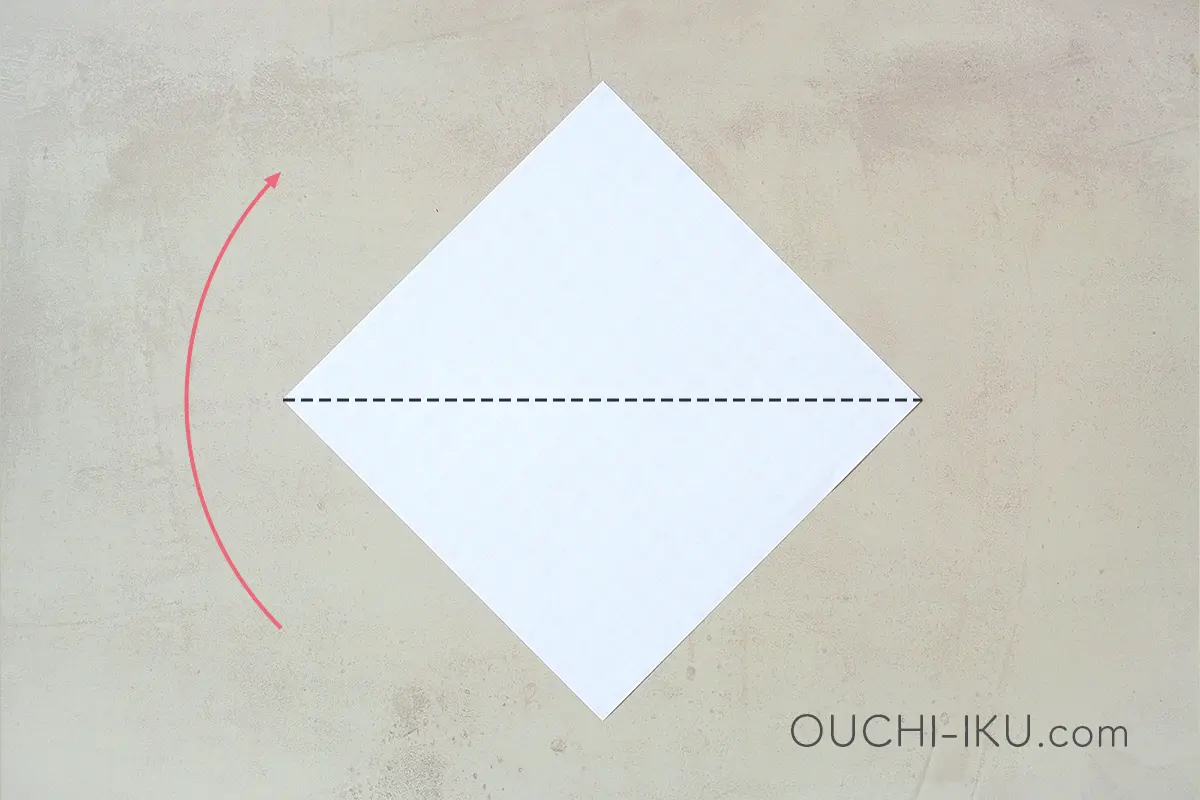 簡単な折り紙ハートの折り方1