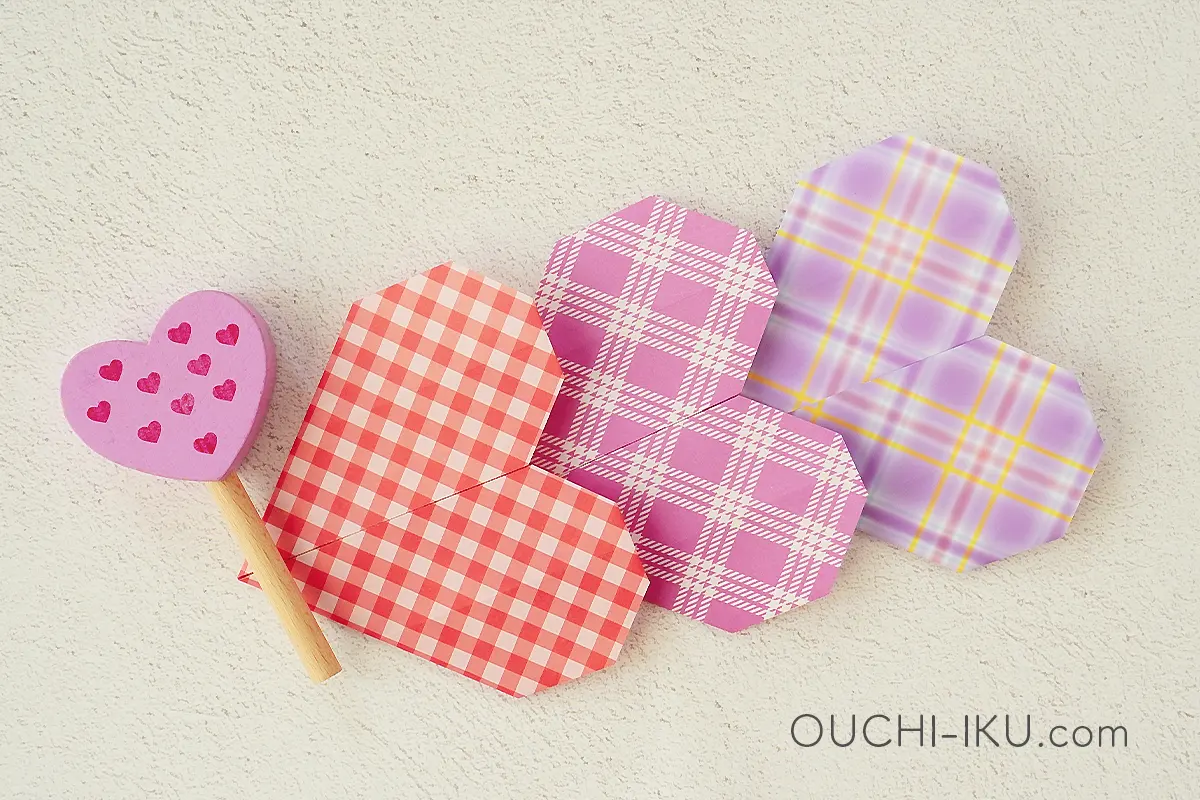 簡単な折り紙ハートの材料