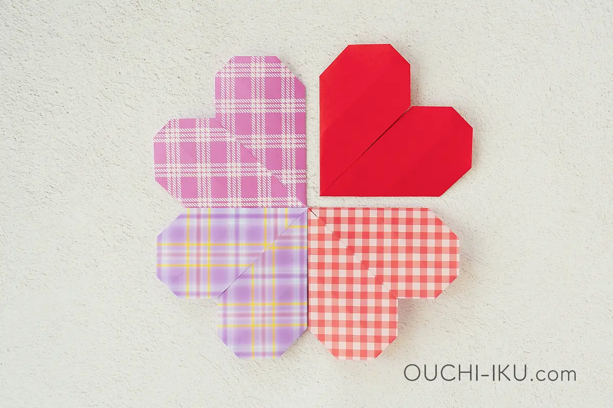 簡単な折り紙ハートの材料