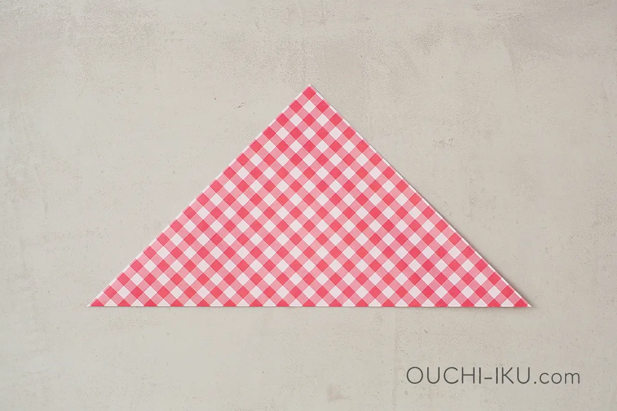 簡単な折り紙ハートの折り方1