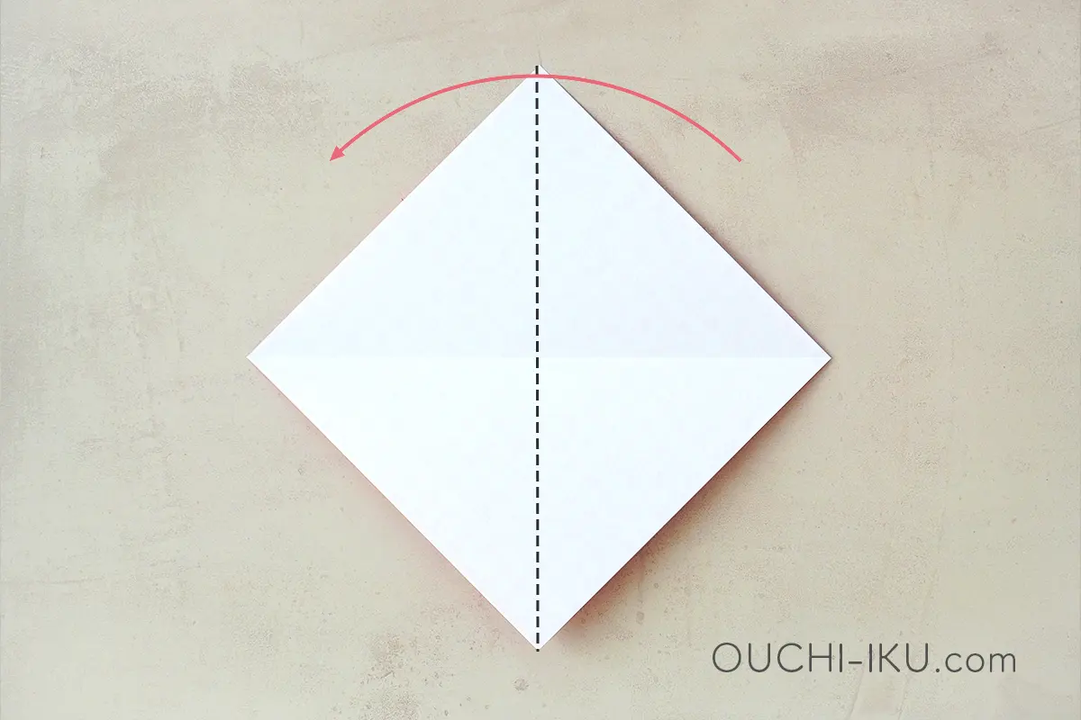 簡単な折り紙ハートの折り方3