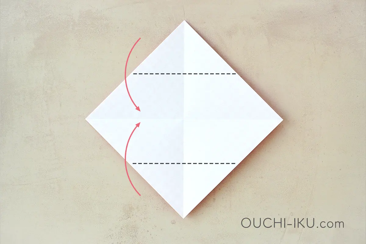 簡単な折り紙ハートの折り方5