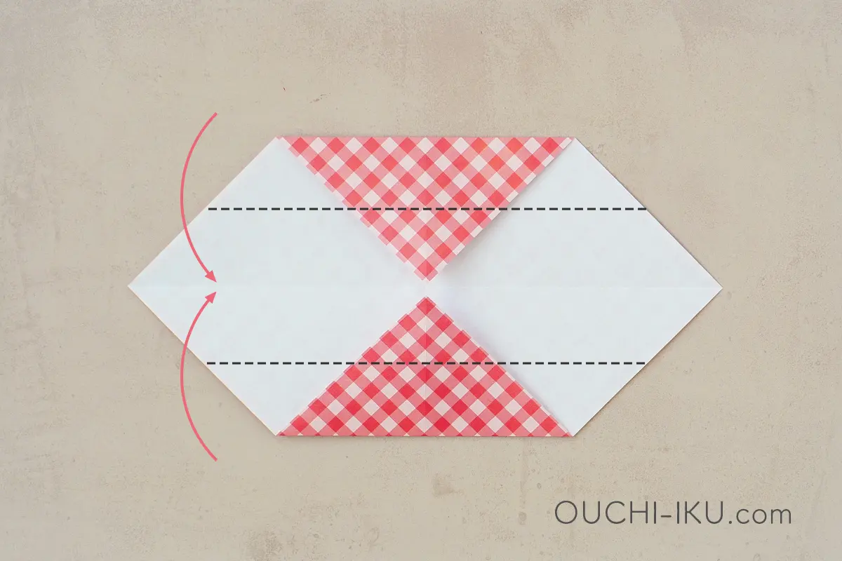 簡単な折り紙ハートの折り方6