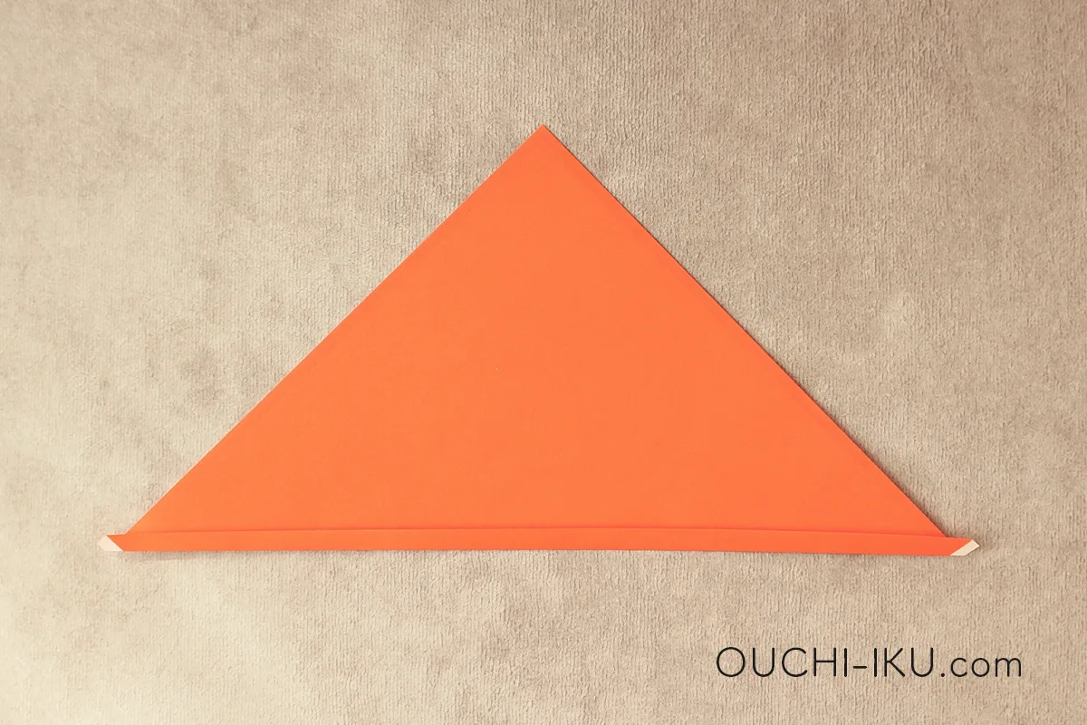 折り紙ペロペロキャンディ：棒（ステッキ）の折り方4