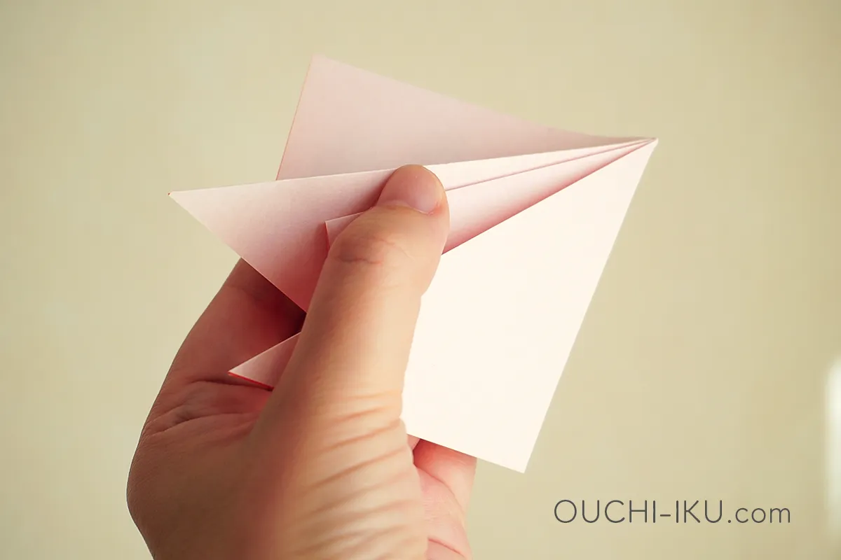 折り紙で作るもみじの切り方と折り方8