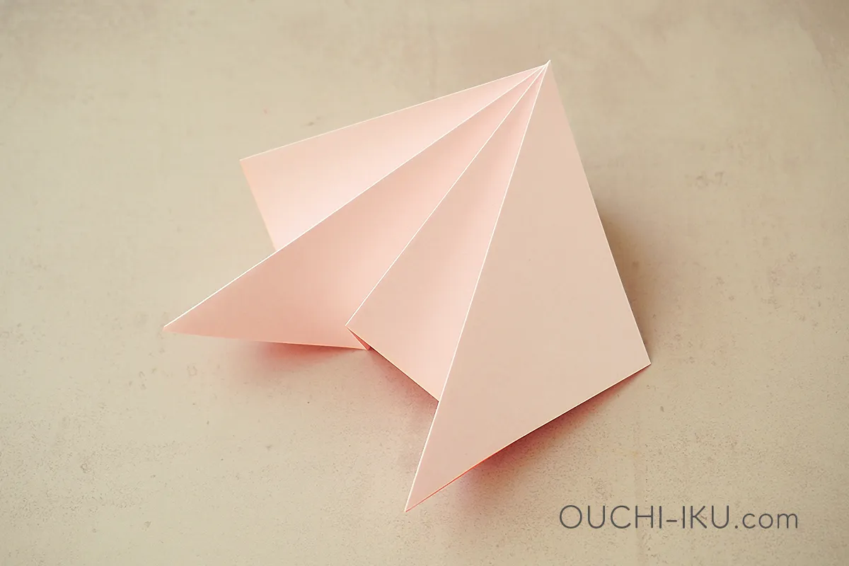 折り紙で作るもみじの切り方と折り方8