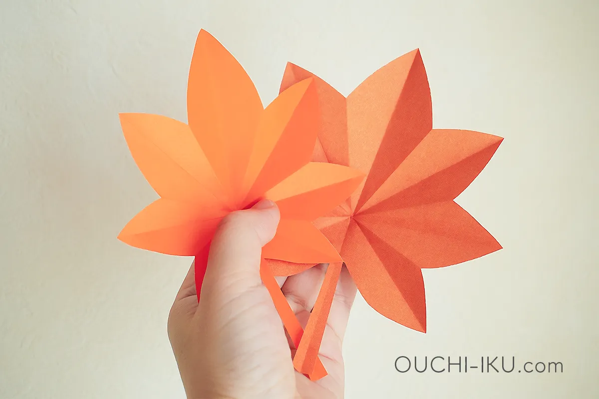 折り紙で作る紅葉(もみじ)の切り方