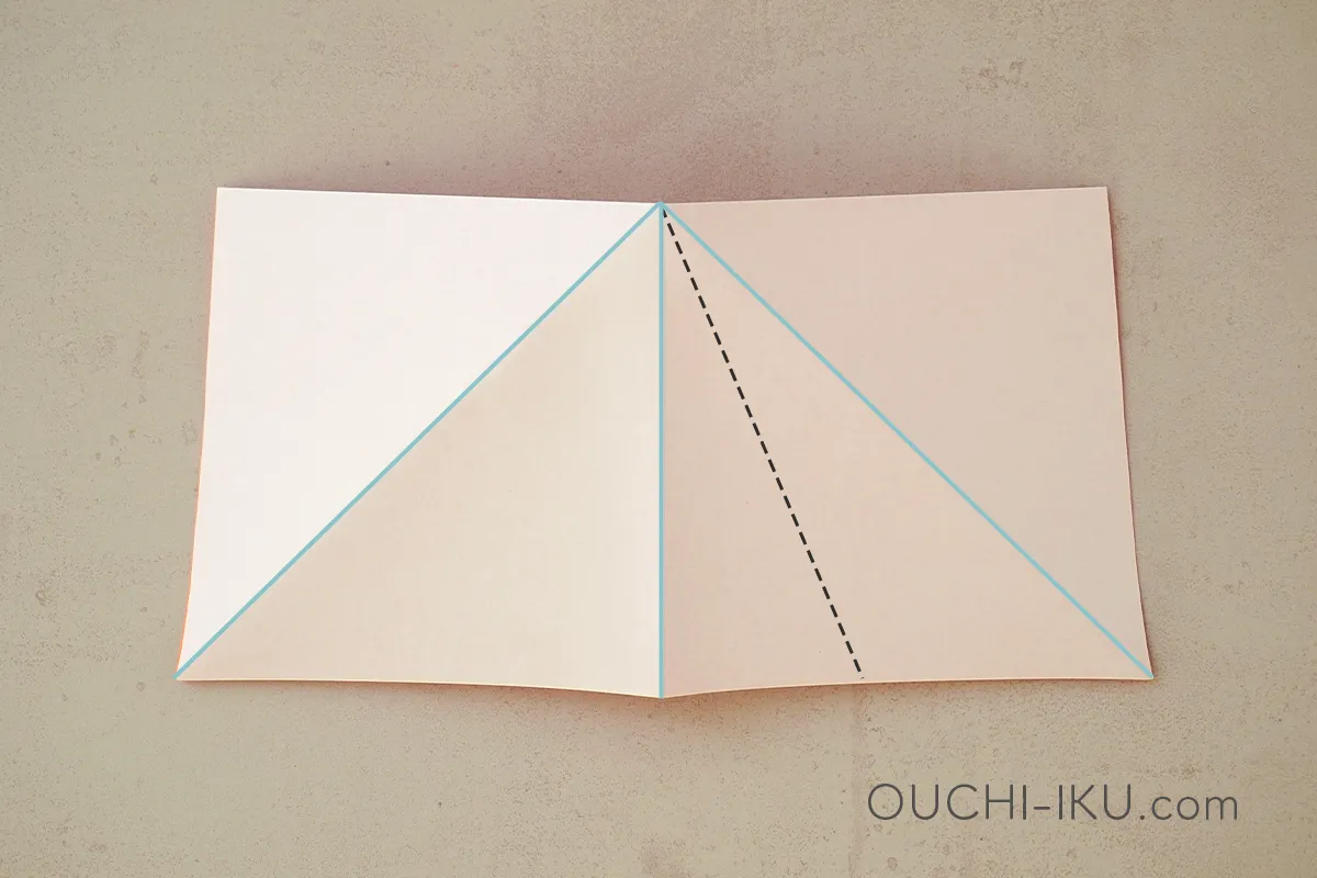 折り紙で作るもみじの切り方と折り方6