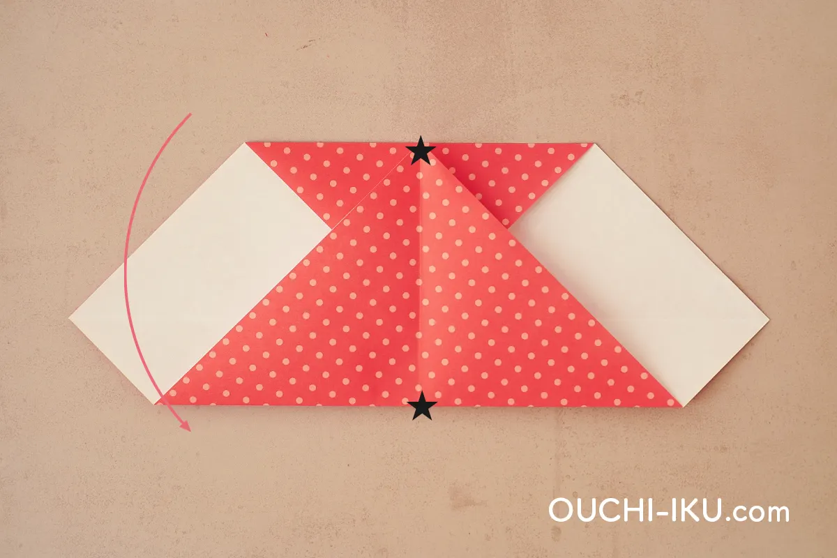 折り紙1枚で全身サンタの作り方11