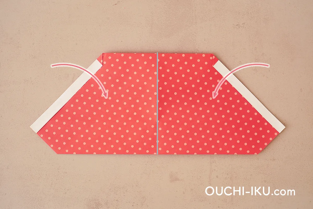 折り紙1枚で全身サンタの作り方14