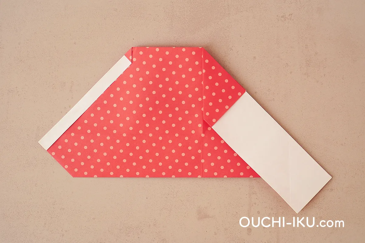 折り紙1枚で全身サンタの作り方14