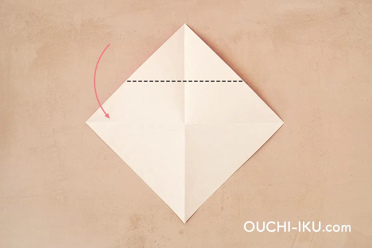 折り紙1枚で全身サンタの作り方4