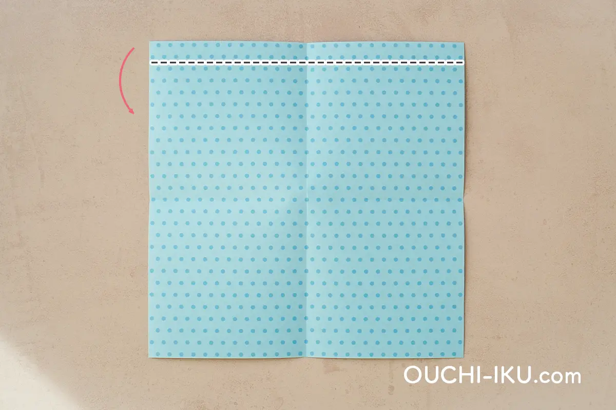 折り紙で作るクリスマスの靴下の折り方5