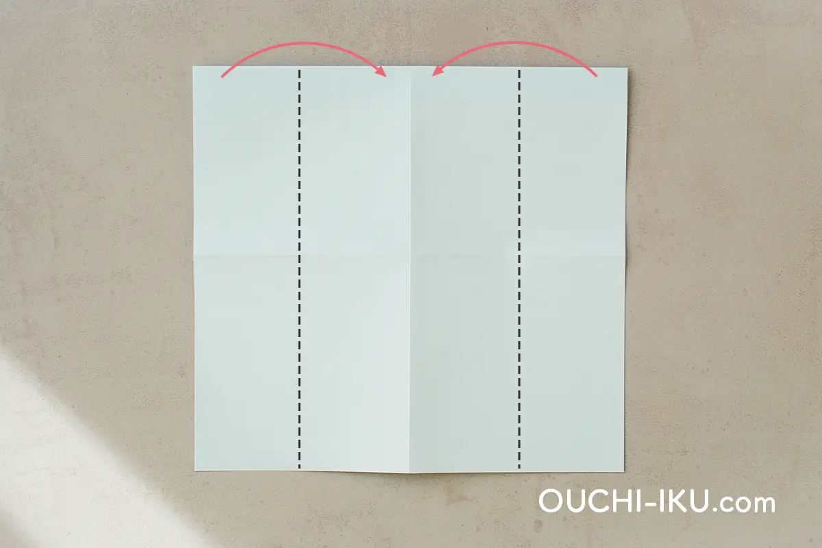 折り紙で作るクリスマスの靴下の折り方7