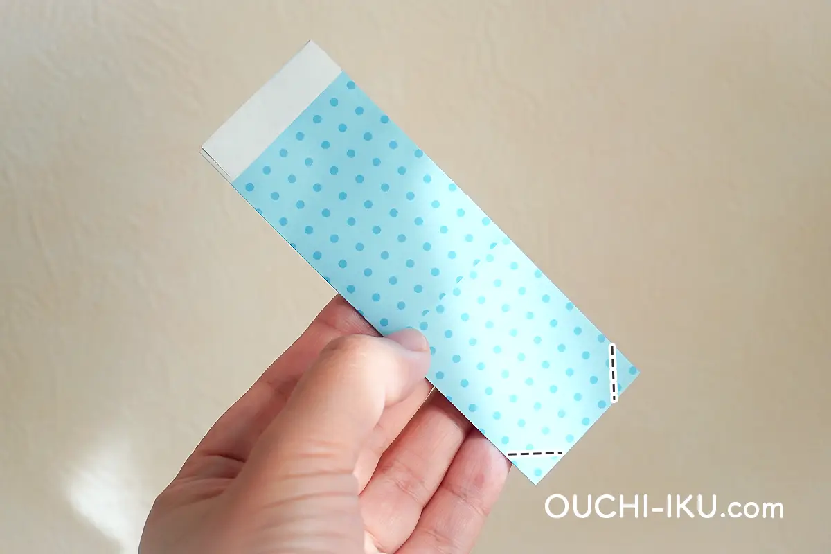 折り紙で作るクリスマスの靴下の折り方11