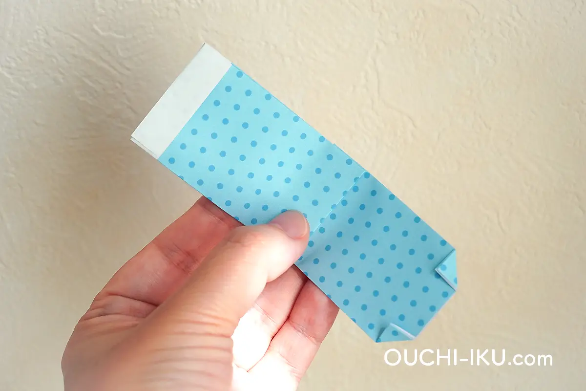 折り紙で作るクリスマスの靴下の折り方12