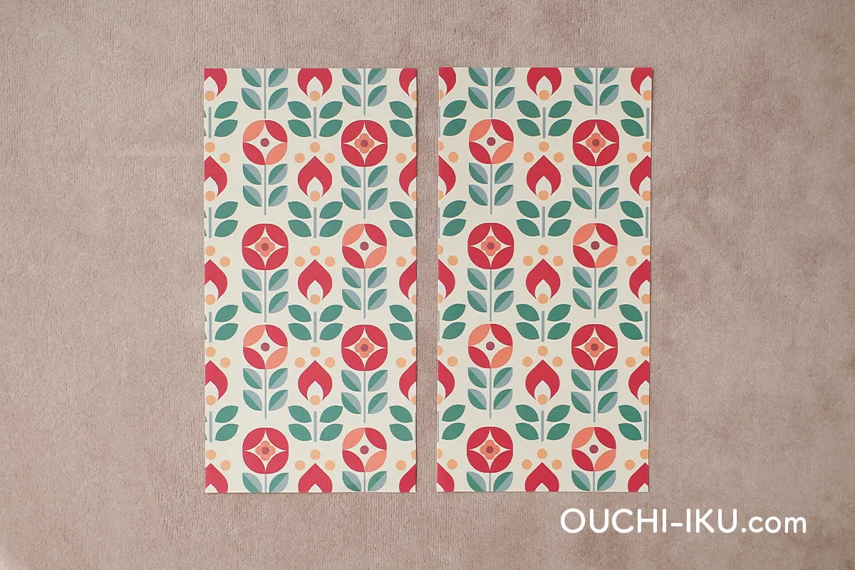 折り紙で作る簡単クリスマスリースの材料