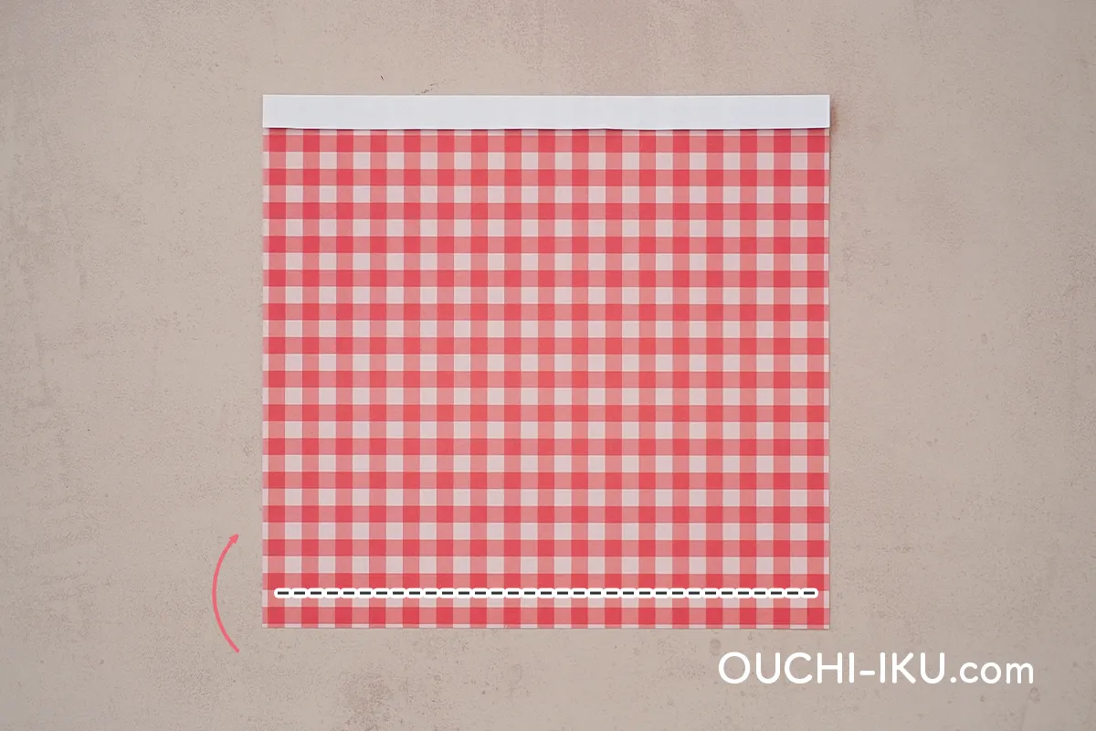 折り紙2枚でで作るサンタクロースの【体】2