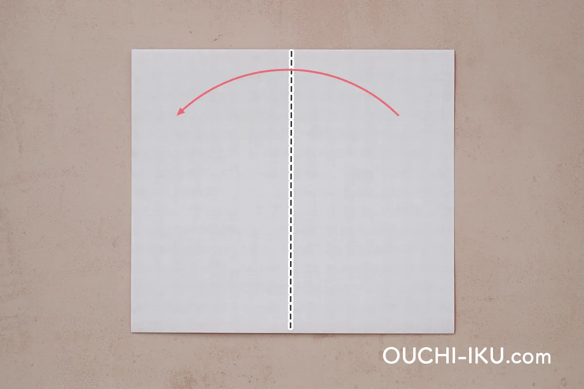 折り紙2枚でで作るサンタクロースの【体】4