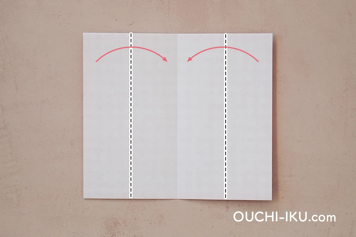 折り紙2枚でで作るサンタクロースの【体】6