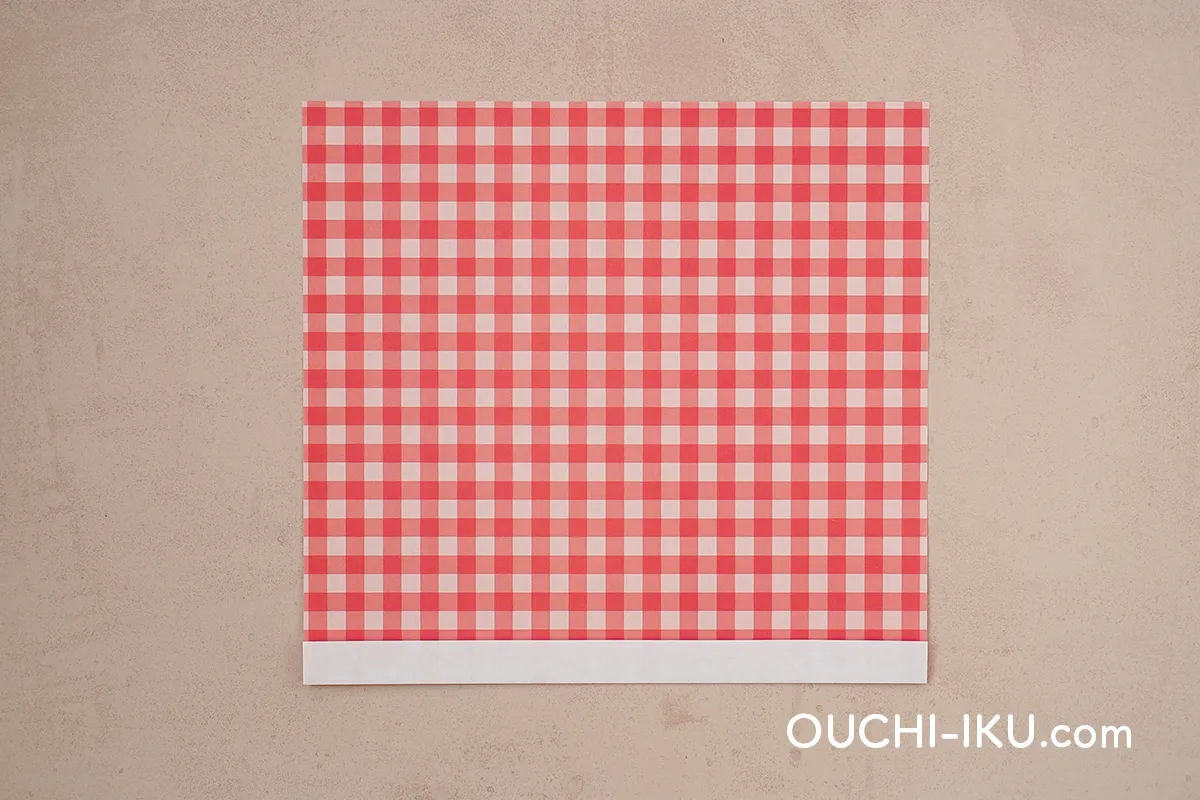 折り紙2枚でで作るサンタクロースの【顔】2