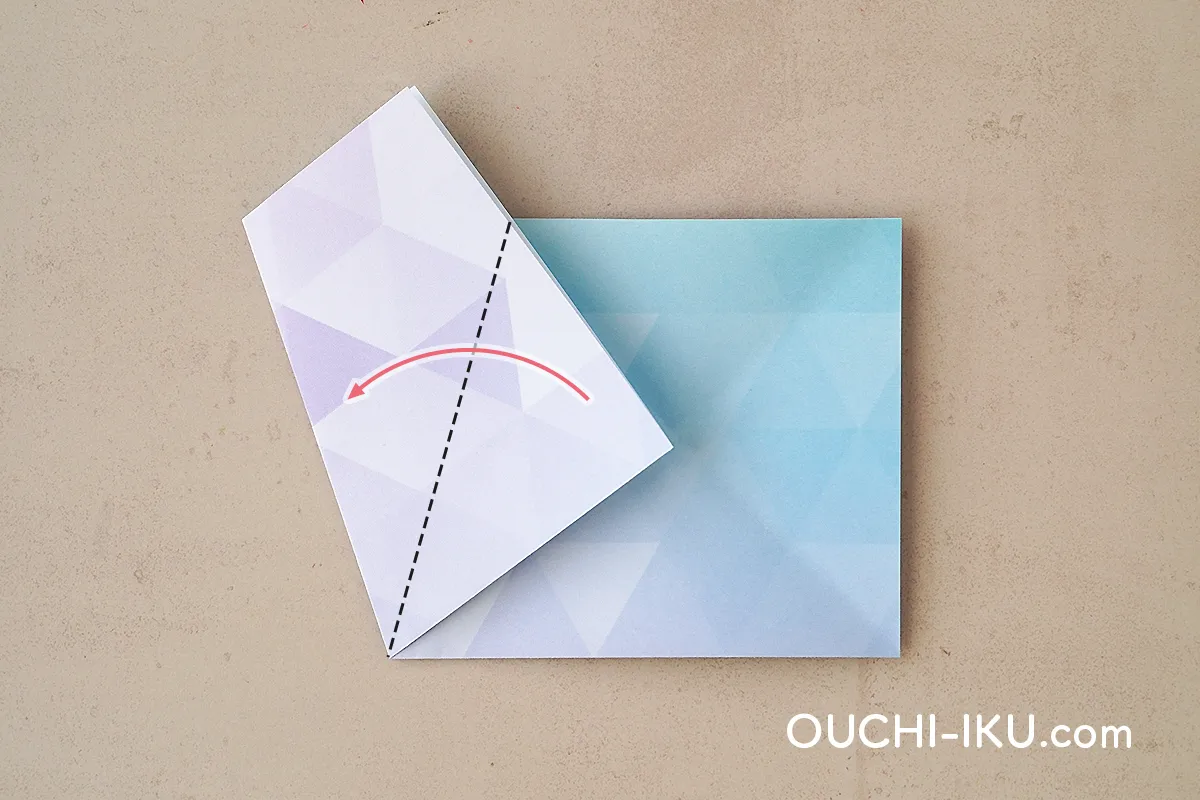 折り紙1枚で全身サンタの作り方5