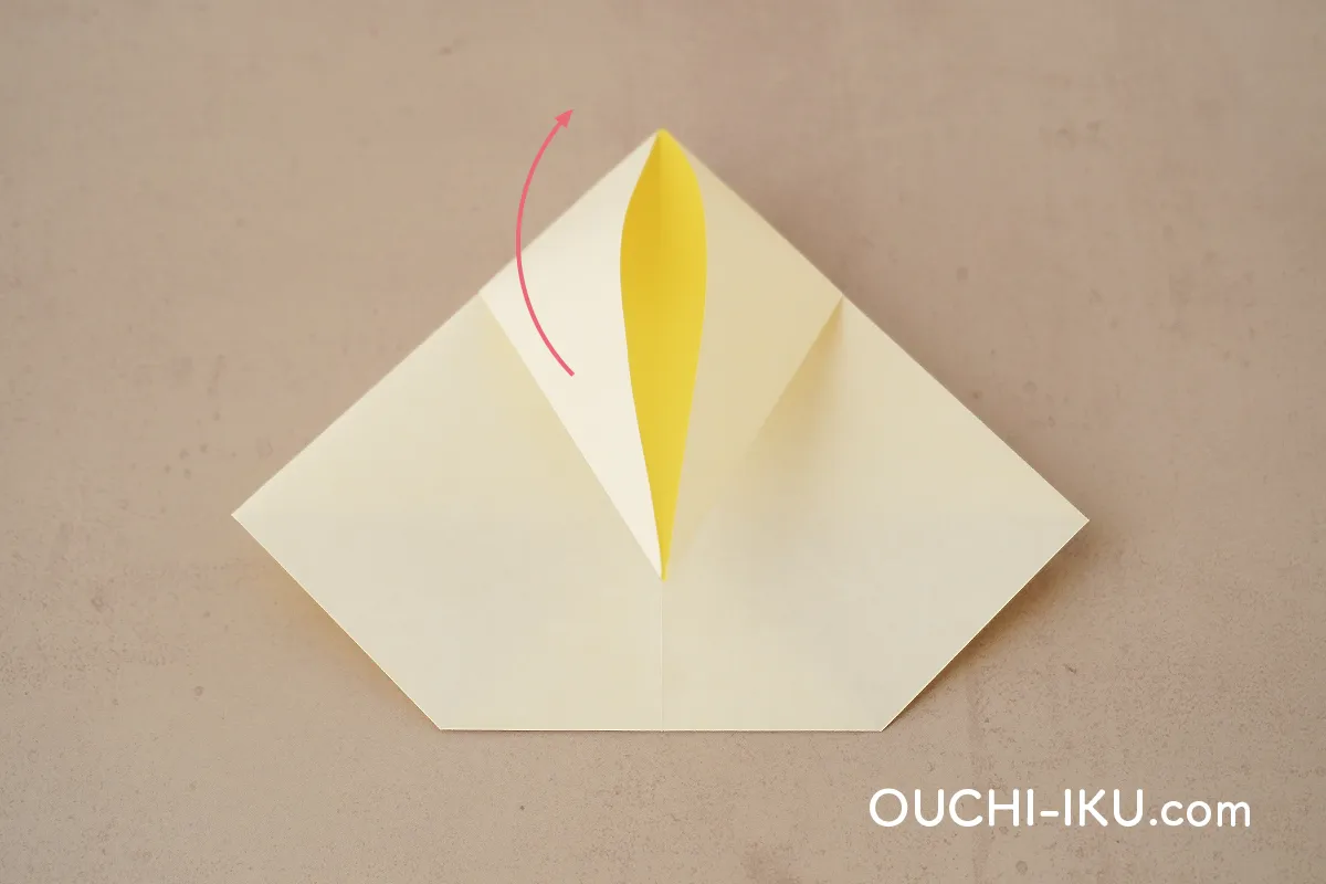 折り紙1枚で雪だるま(スノーマン)の作り方12