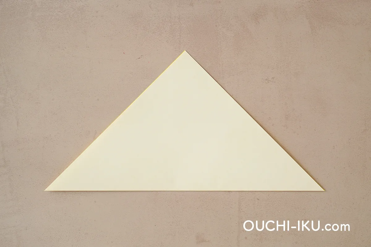 折り紙1枚で雪だるま(スノーマン)の作り方2