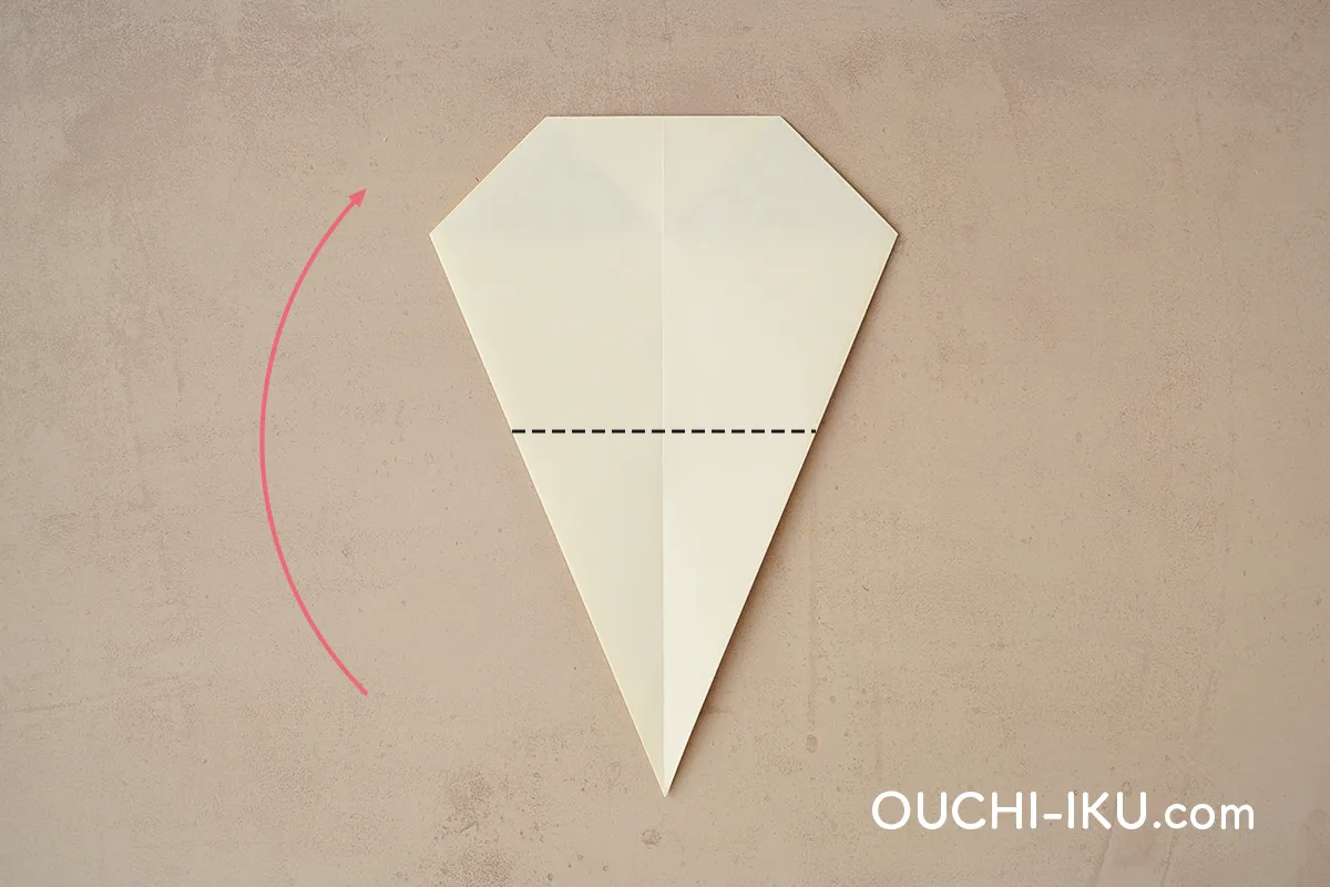 折り紙1枚で雪だるま(スノーマン)の作り方6