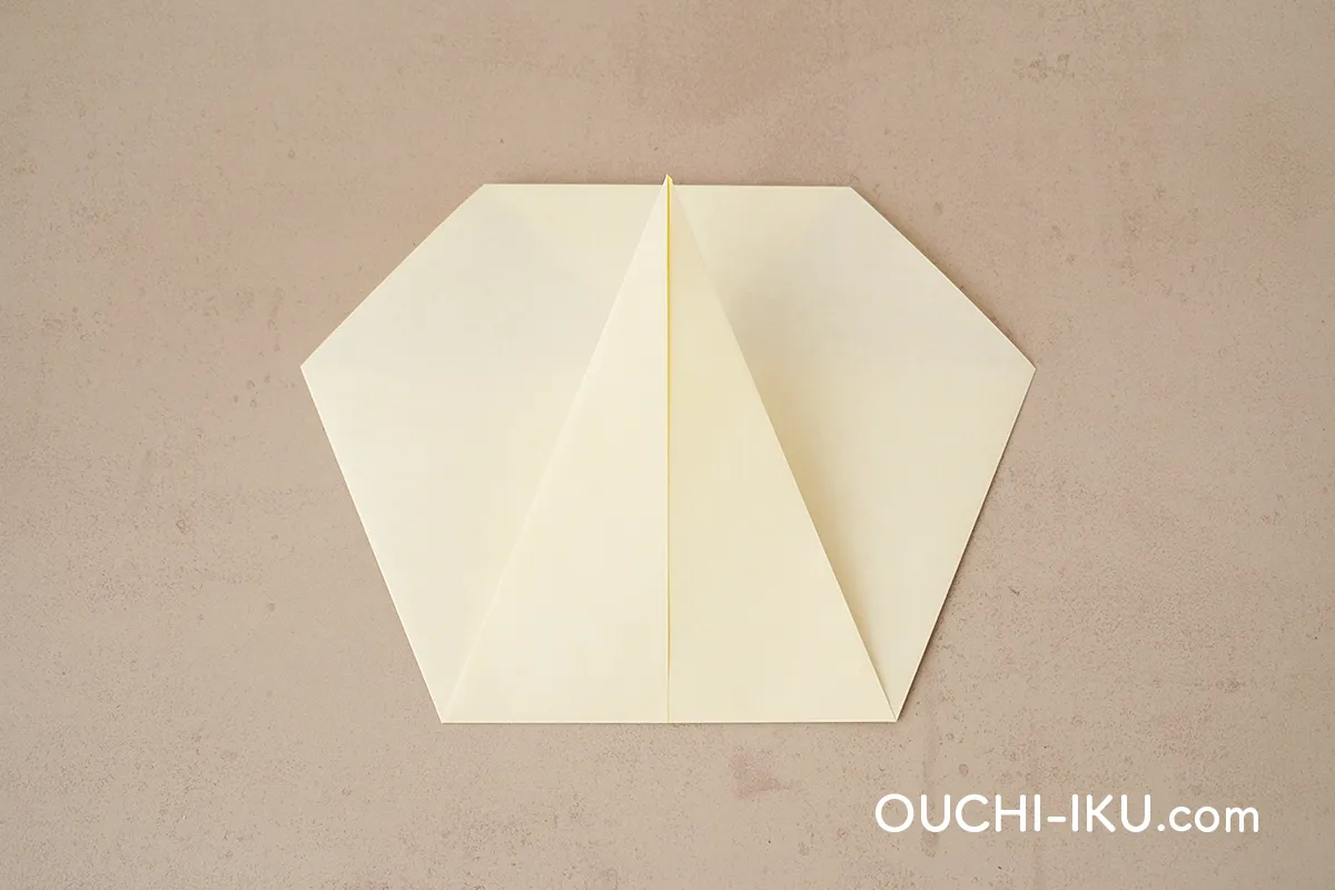 折り紙1枚で雪だるま(スノーマン)の作り方7