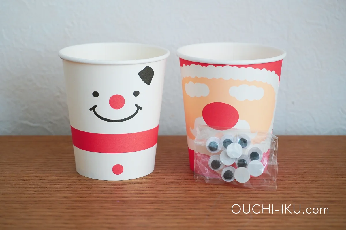 雪だるまやサンタのデザイン