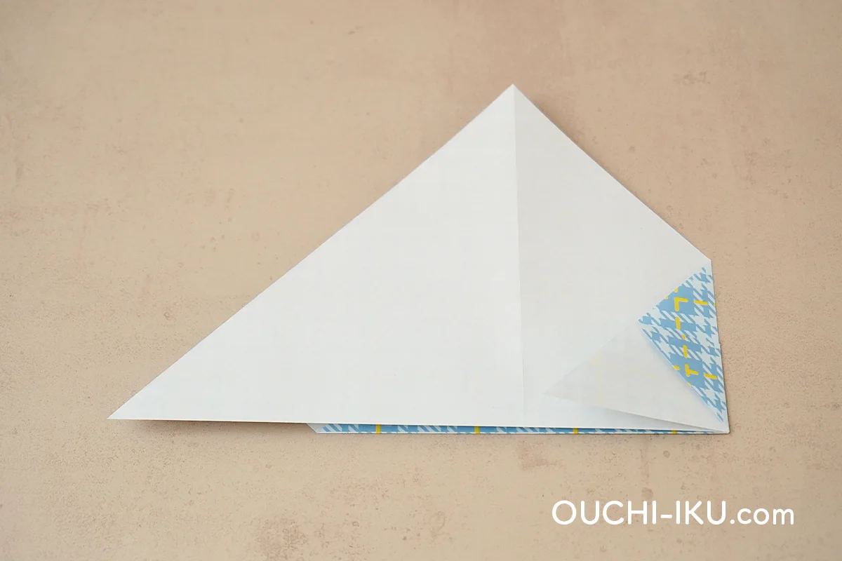 折り紙ニット帽(平面)の作り方8