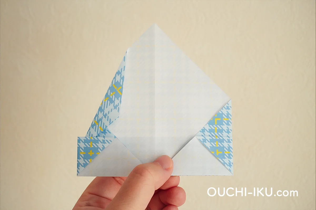 折り紙ニット帽(平面)の作り方9