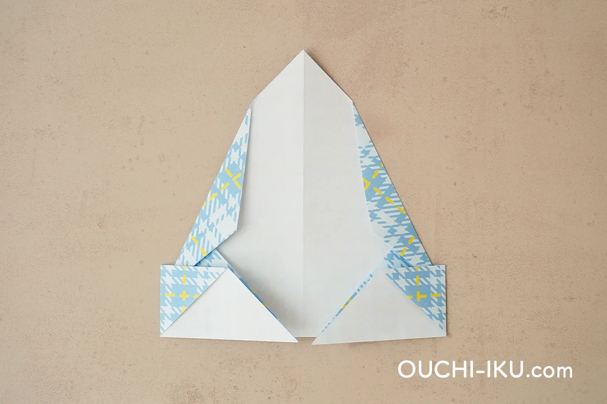 折り紙ニット帽(平面)の作り方10