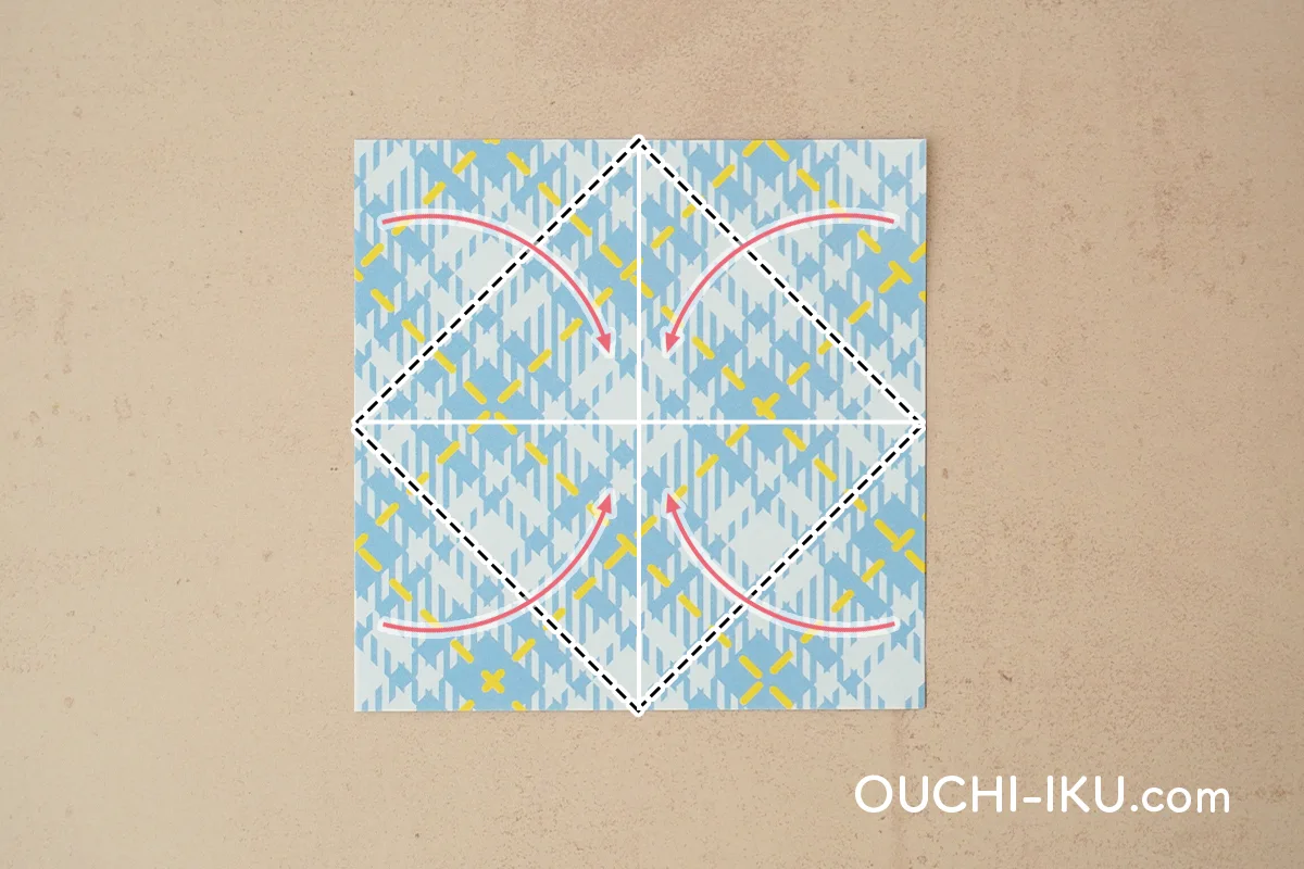 毛糸(ポンポン)部分の折り方5