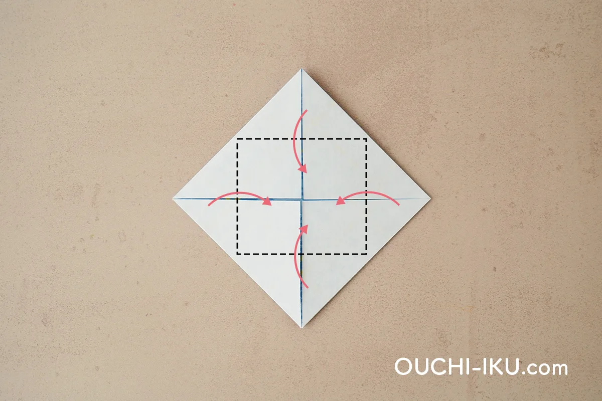 毛糸(ポンポン)部分の折り方6