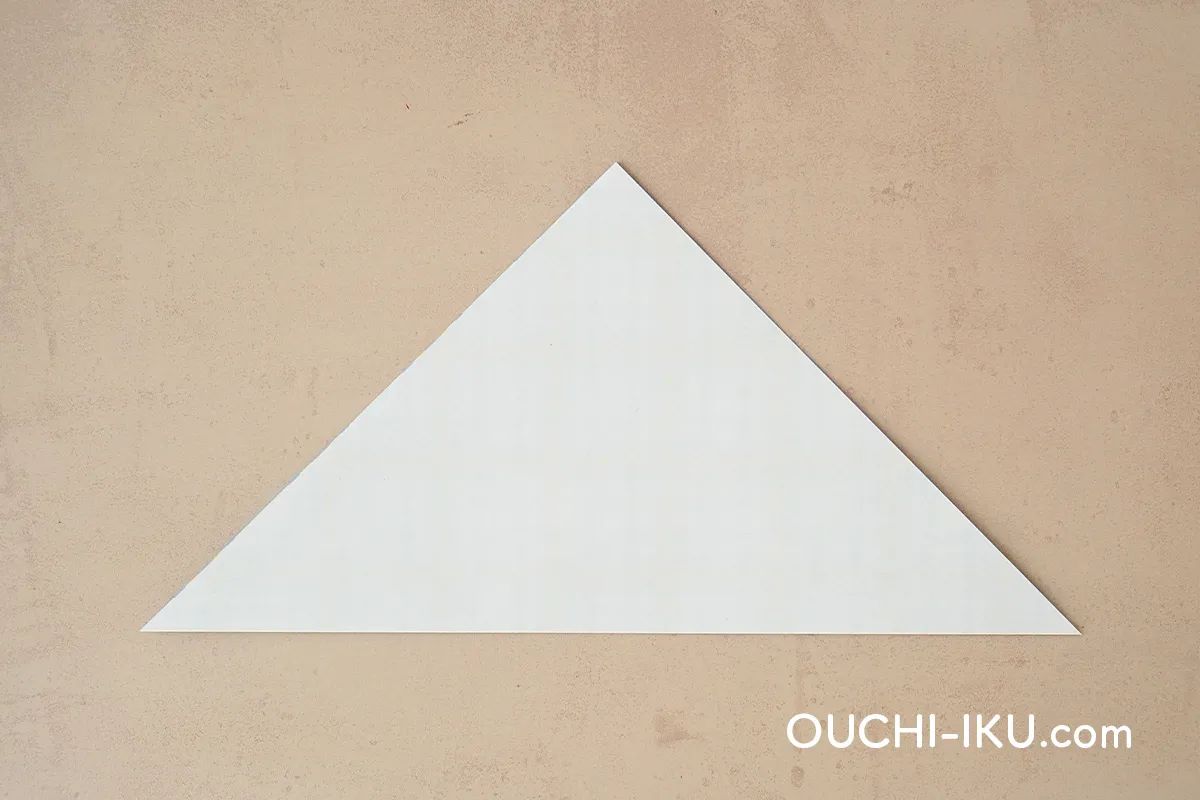 折り紙ニット帽(平面)の作り方2